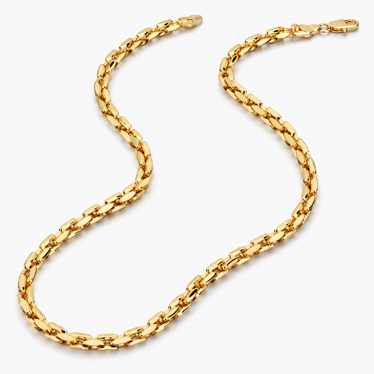 Мъжко колие с 18K златисто покритие – 60 см