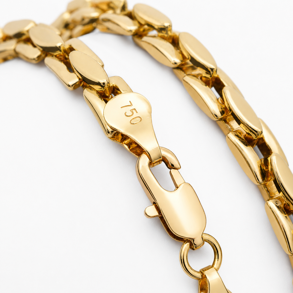 Мъжко колие с 18K златисто покритие – 60 см