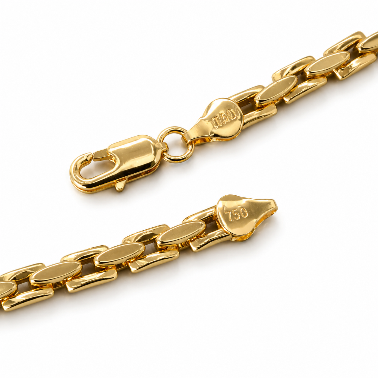 Мъжко колие с 18K златисто покритие – 60 см
