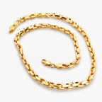 Мъжко колие с 18K златисто покритие – 60 см