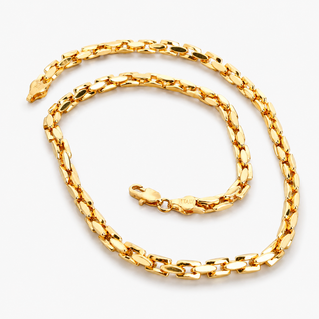 Мъжко колие с 18K златисто покритие – 60 см